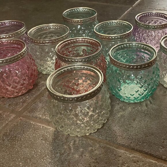 Small Glass Tea Candle Jars (12) - Picture 1 of 2